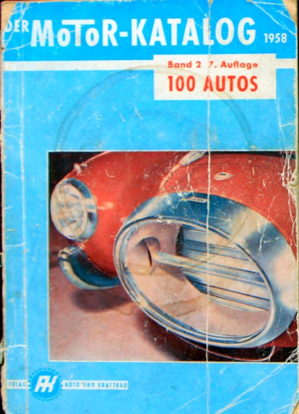 "Motorkatalog - 100 Autos" Automobile-Yearbook 1956 (9340)